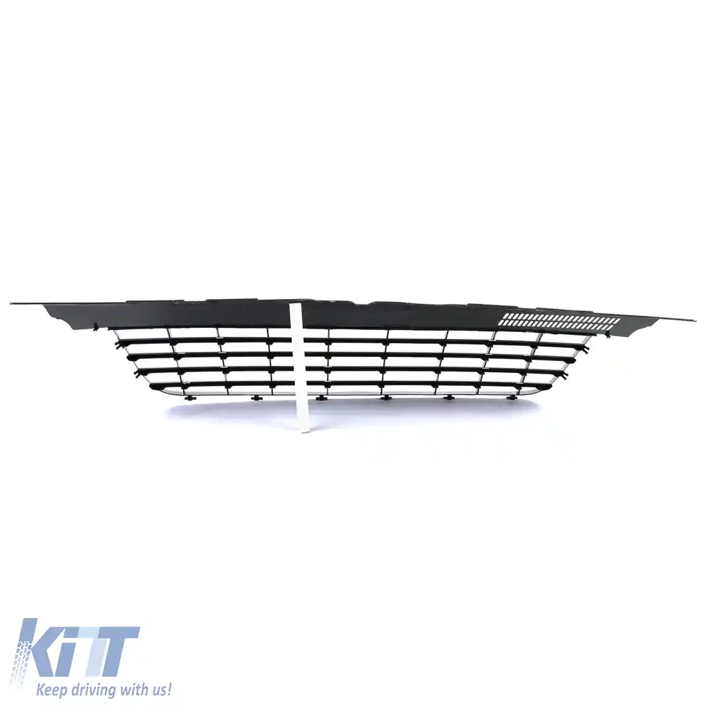 Grilă radiator fără emblemă, negru lucios, potrivită pentru VW Bus T5 03-09 Transporter-image-6195328