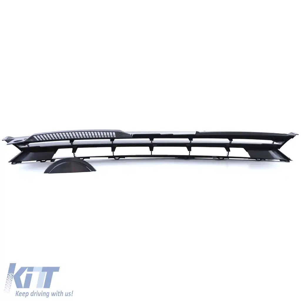 Grilă radiator fără emblemă negru lucios potrivită pentru VW Golf 6 08-12-image-6195588