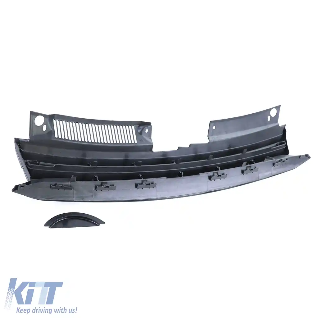 Grilă radiator fără emblemă negru lucios potrivită pentru VW Golf 6 08-12-image-6195589