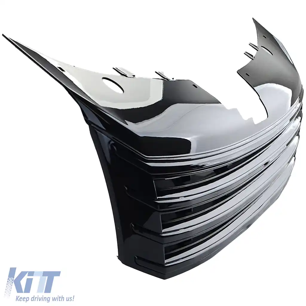 Grilă radiator fără emblemă Negru lucios potrivită pentru VW Passat B7 2010-2015-image-6201112