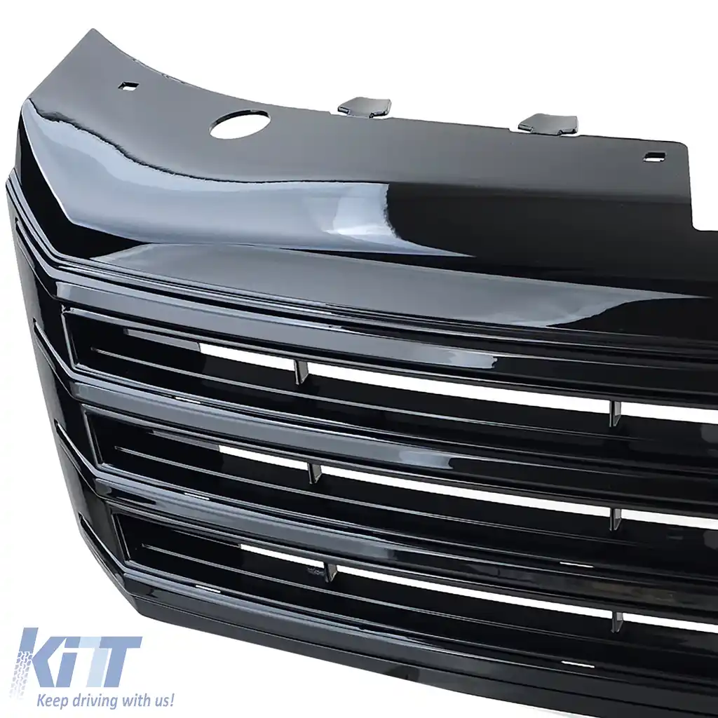 Grilă radiator fără emblemă Negru lucios potrivită pentru VW Passat B7 2010-2015-image-6201113