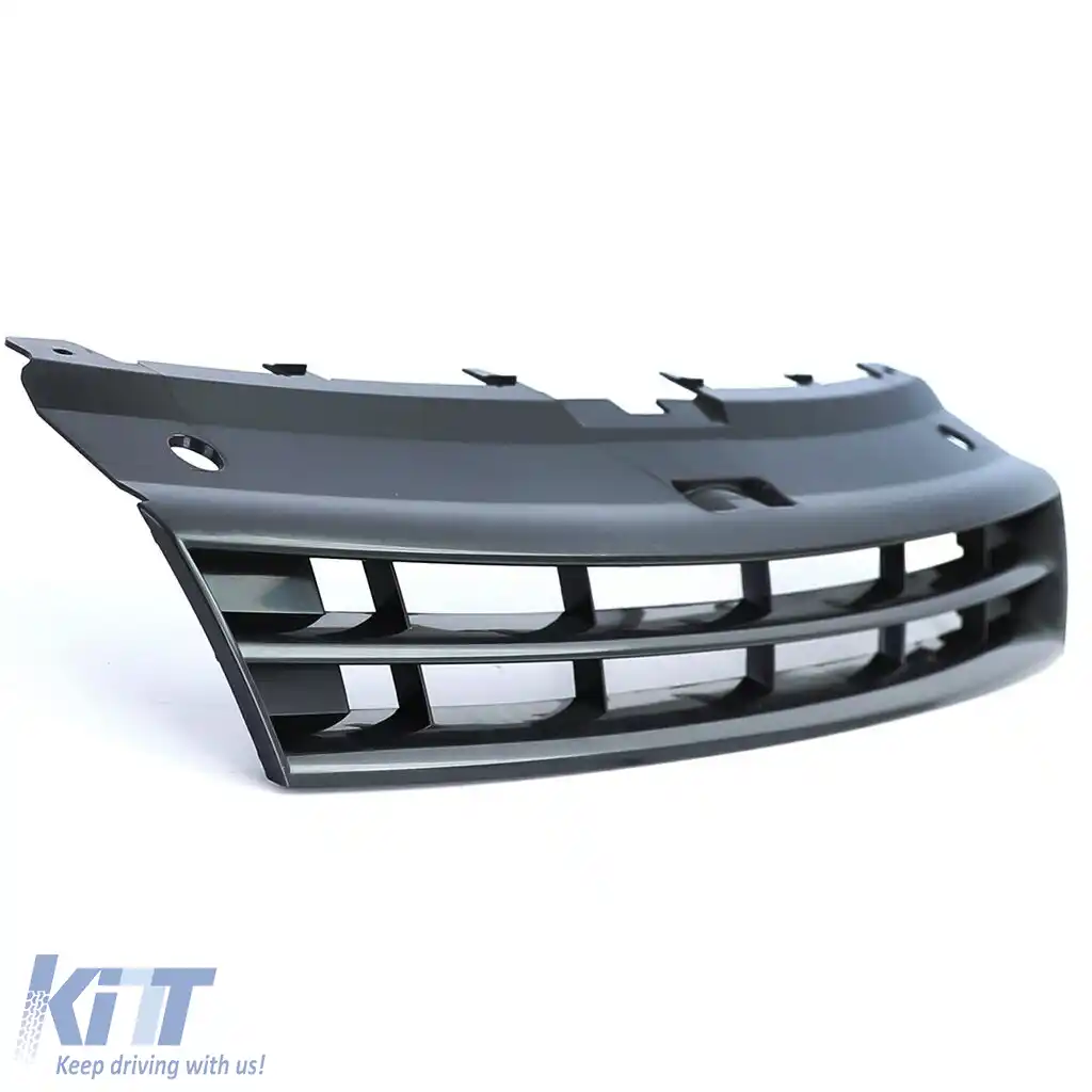 Grilă radiator fără emblemă Negru Lucios, potrivită pentru VW Polo 5 6R 6C 09-17-image-6204256