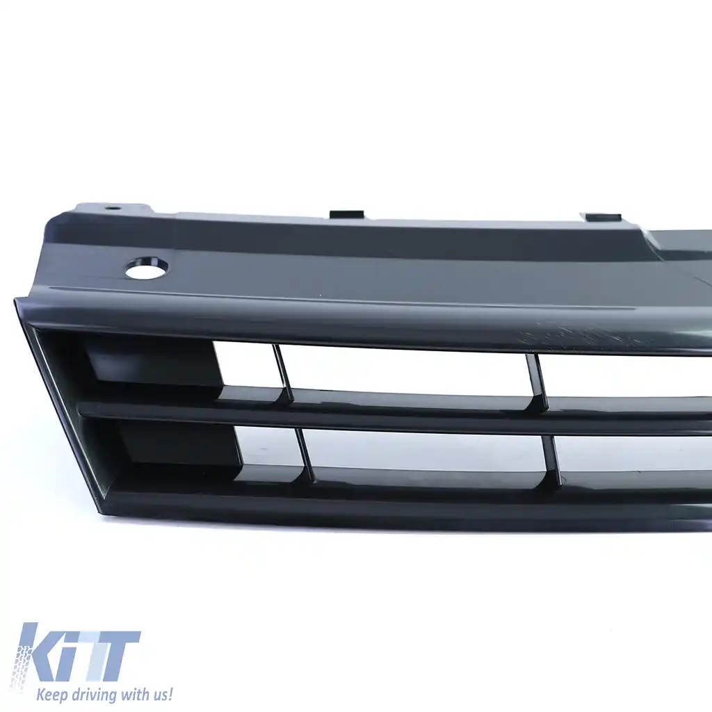 Grilă radiator fără emblemă Negru Lucios, potrivită pentru VW Polo 5 6R 6C 09-17-image-6204259