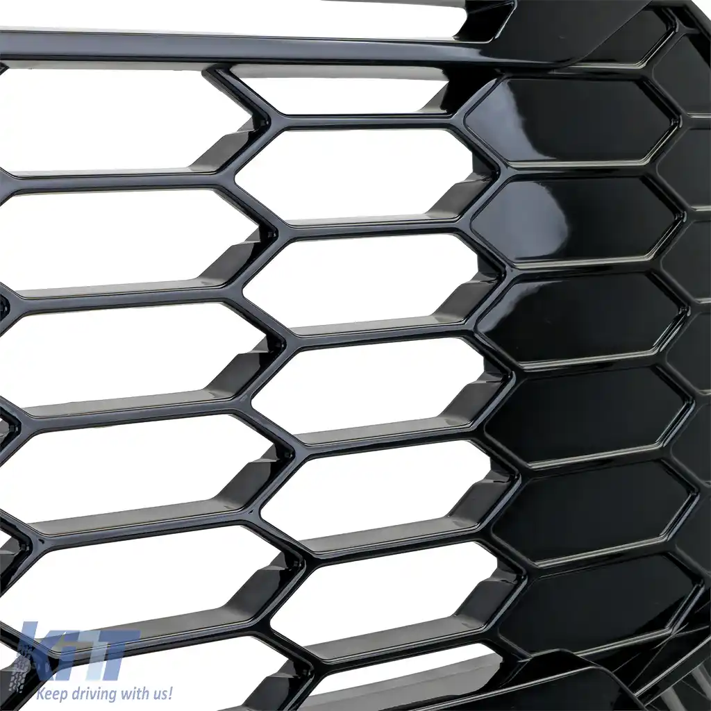 Grilă radiator fără emblemă Negru Lucios potrivită pentru Ford Tourneo Transit Custom din 2023-image-6207908