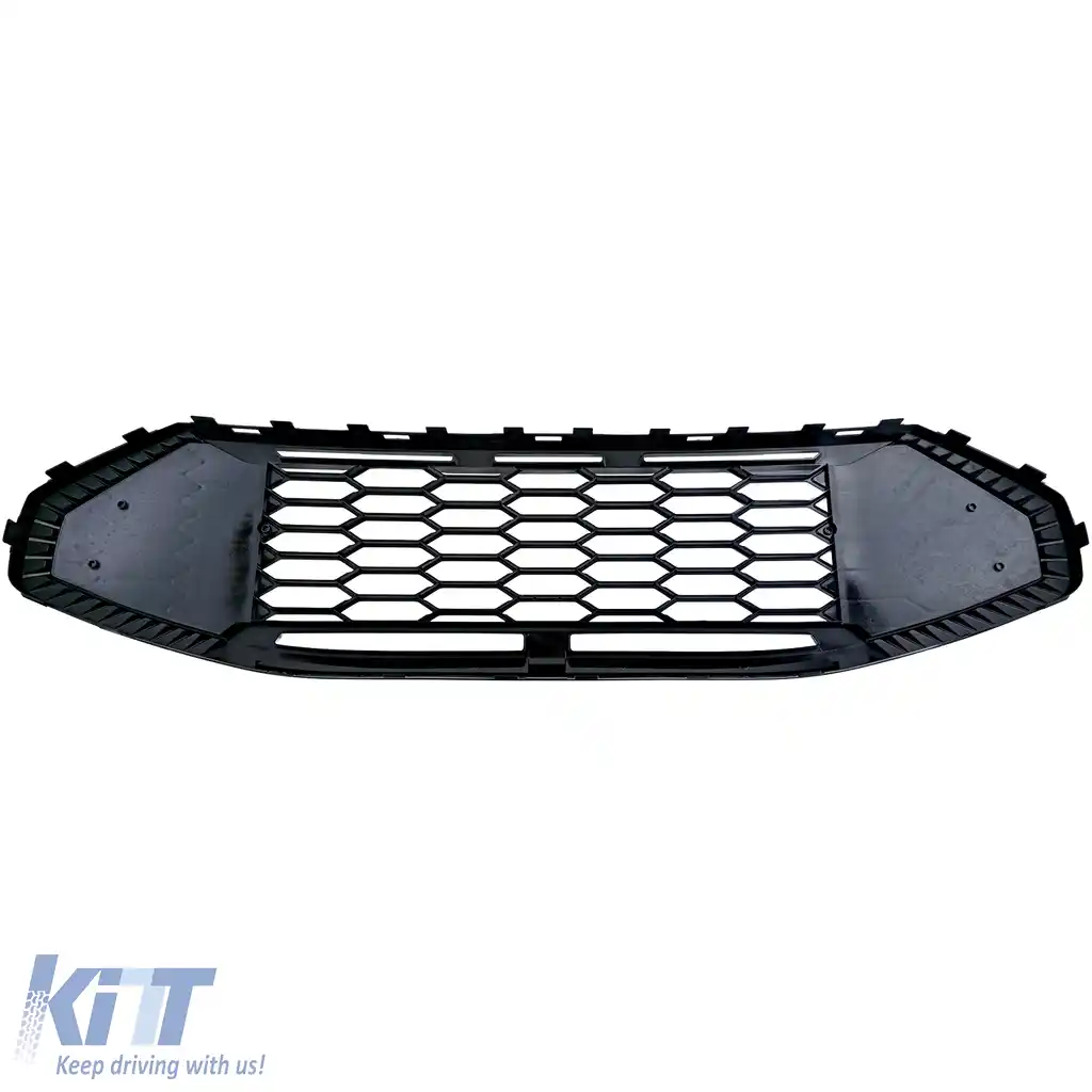 Grilă radiator fără emblemă Negru Lucios potrivită pentru Ford Tourneo Transit Custom din 2023-image-6207911