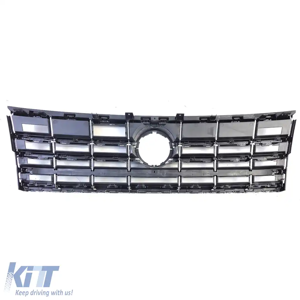 Grilă radiator neagră cu benzi cromate, potrivită pentru VW Touareg III din 2018-image-6207611