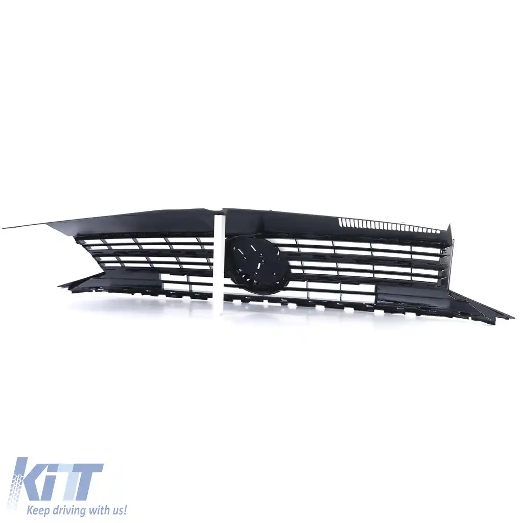 Grilă radiator neagră lucioasă pentru emblemă, potrivită pentru VW T6 Bus Transporter 15-19-image-6276845