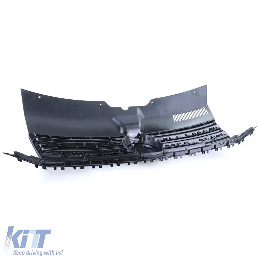Grilă radiator neagră lucioasă pentru emblemă, potrivită pentru VW T6 Bus Transporter 15-19-image-6276846