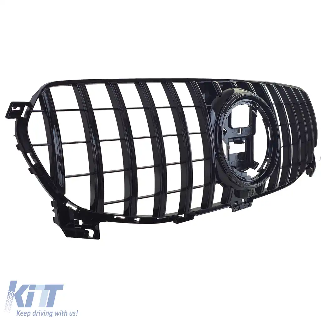 Grilă radiator neagră lucioasă, potrivită pentru Mercedes GLE V167 Coupe C167 18-23 fără design A-image-6207108