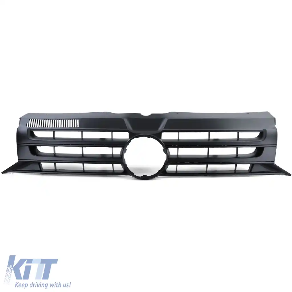 Grilă radiator neagră pentru emblemă, potrivită pentru VW Bus T5 Facelift 09-15-image-6326770