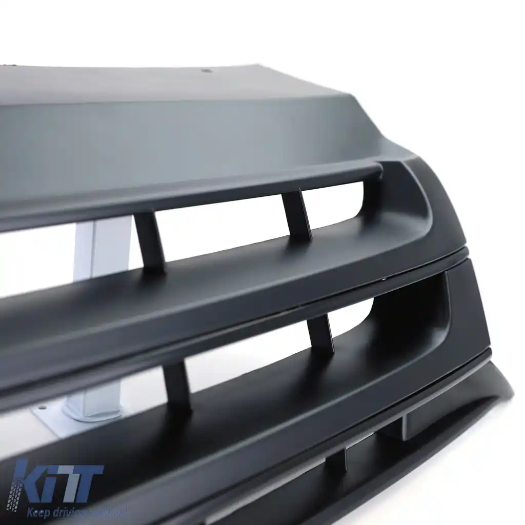Grilă radiator neagră pentru emblemă, potrivită pentru VW Bus T5 Facelift 09-15-image-6326775