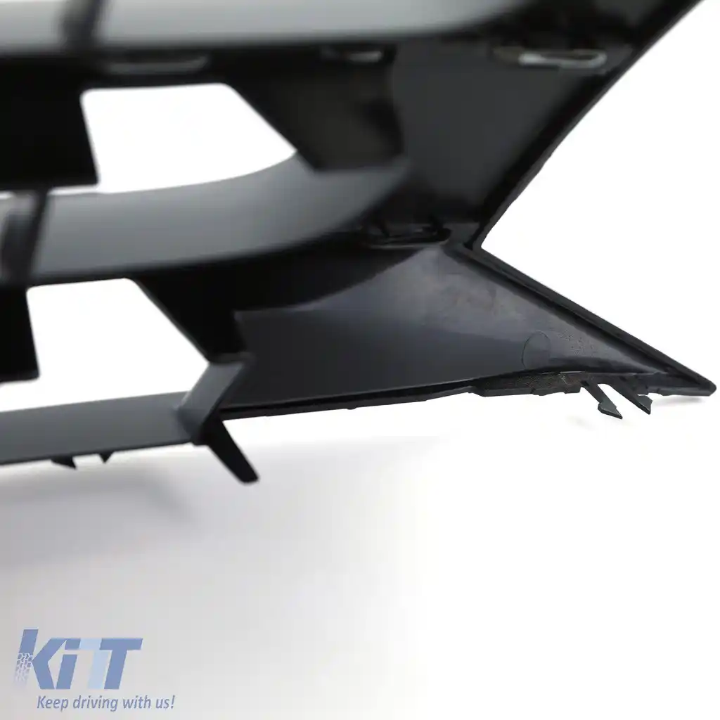 Grilă radiator neagră pentru emblemă, potrivită pentru VW Bus T5 Facelift 09-15-image-6326776