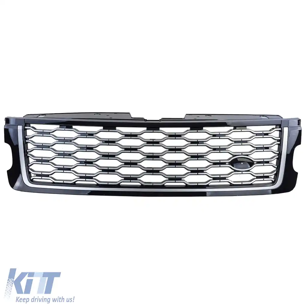 Grilă radiator negru argintiu potrivită pentru Range Rover Vogue L405 18-22-image-6210706