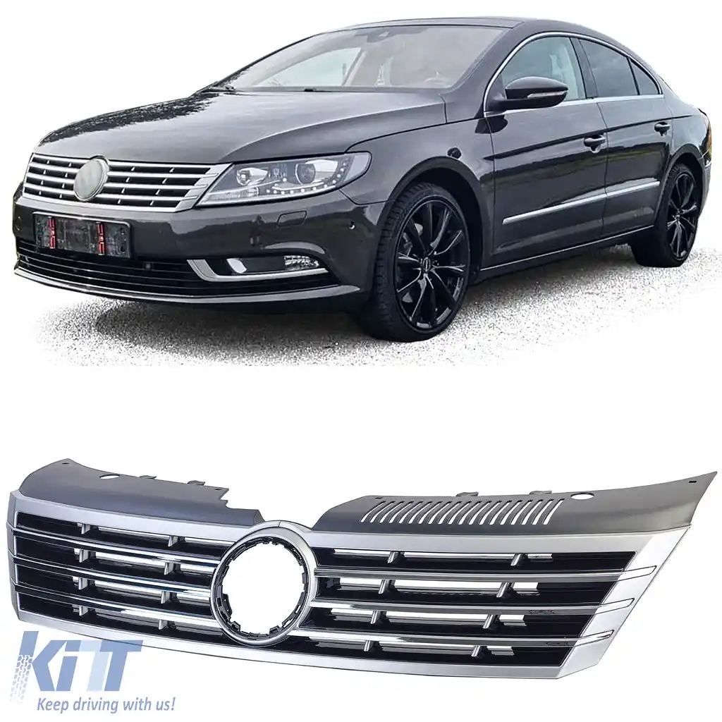 Grilă radiator negru crom potrivită pentru VW CC 2012-2017