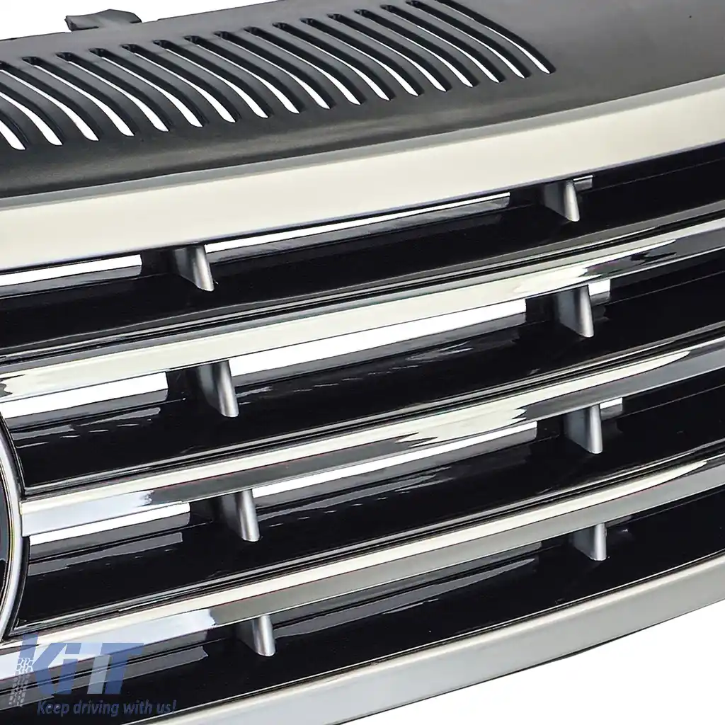 Grilă radiator negru crom potrivită pentru VW CC 2012-2017-image-6207604