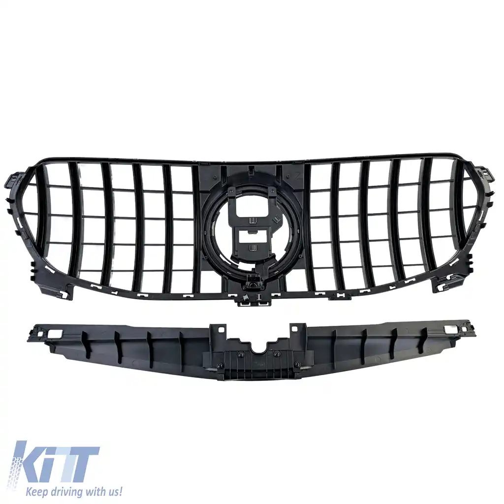 Grilă radiator negru cromat, potrivită pentru Mercedes GLE V167 Coupe C167 18-23 fără A Design-image-6208749
