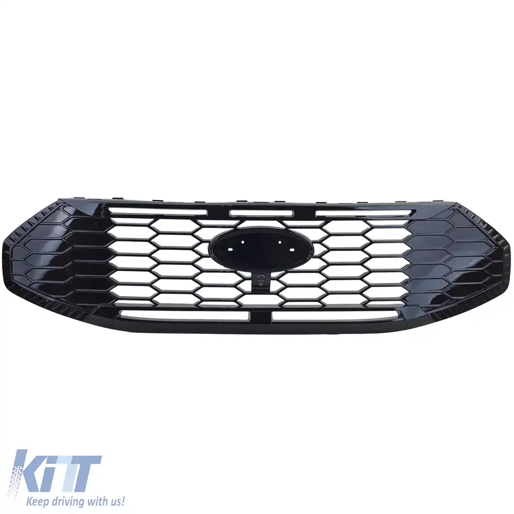 Grilă radiator negru lucios potrivită pentru Ford Tourneo Transit Custom din 2023-image-6208916