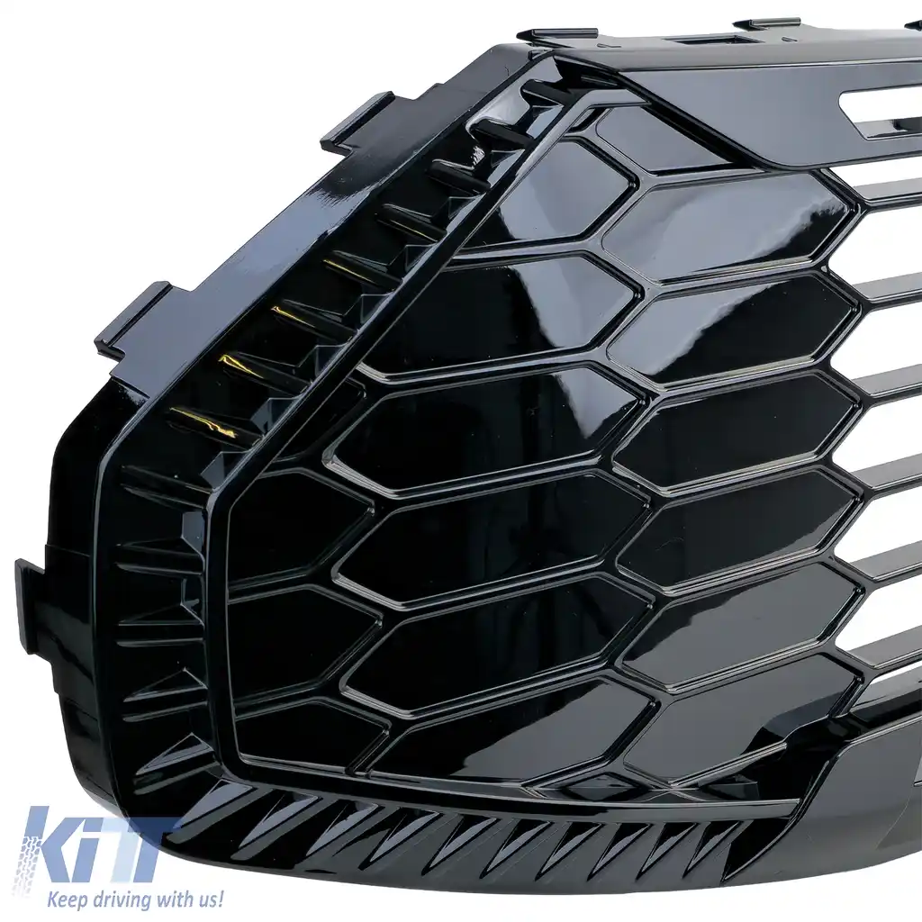 Grilă radiator negru lucios potrivită pentru Ford Tourneo Transit Custom din 2023-image-6208920
