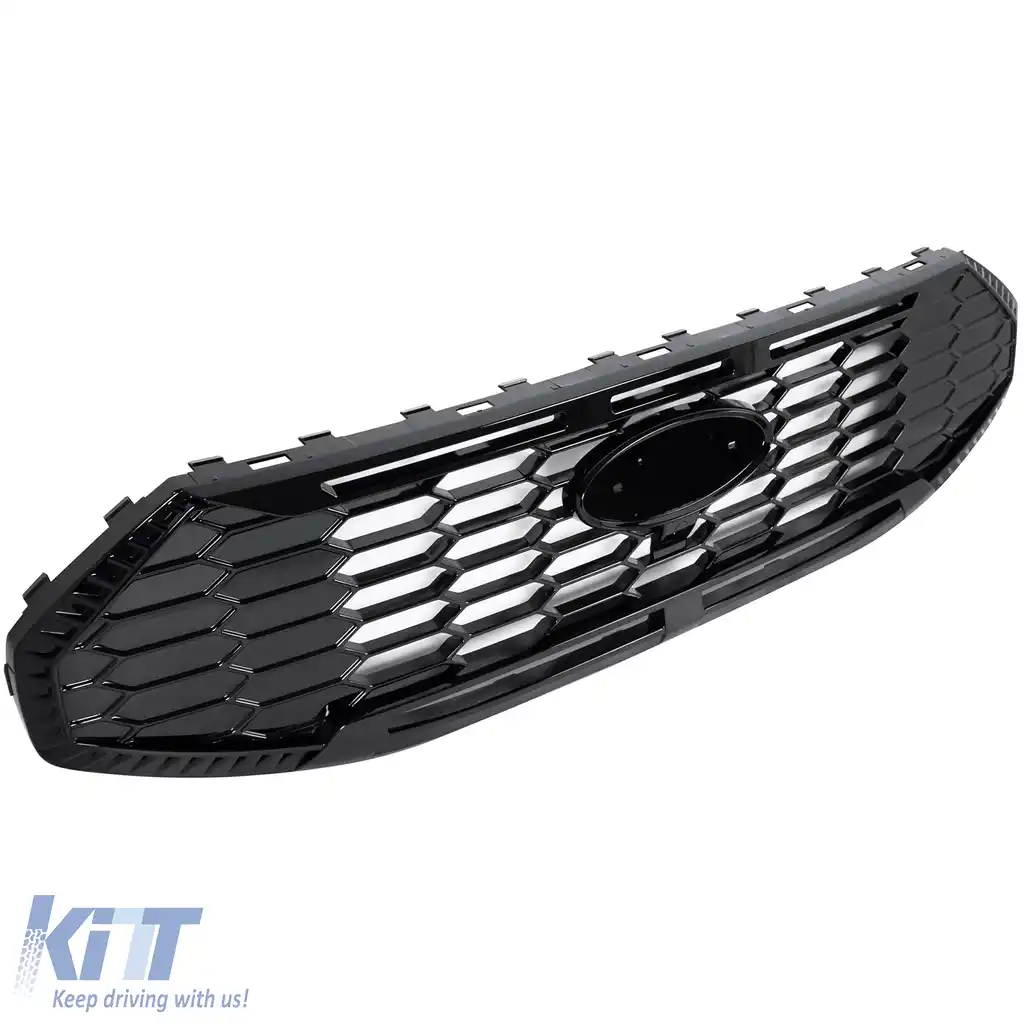 Grilă radiator negru lucios potrivită pentru Ford Tourneo Transit Custom din 2023-image-6208921