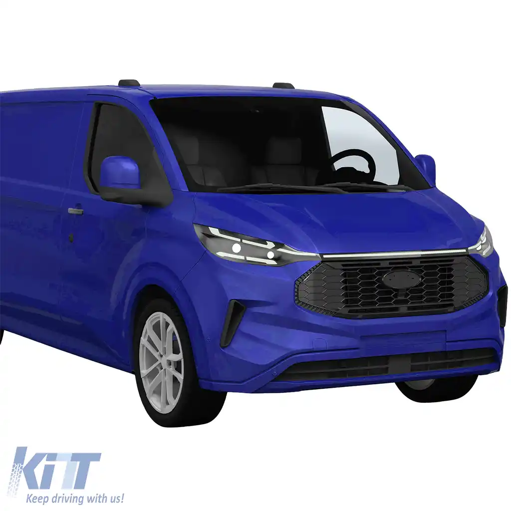 Grilă radiator negru lucios potrivită pentru Ford Tourneo Transit Custom din 2023-image-6208923