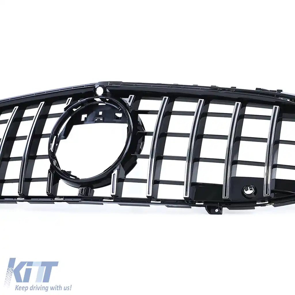 Grilă radiator sport crom negru lucios potrivită pentru Mercedes CLA C118 X118 din 19-image-6198805