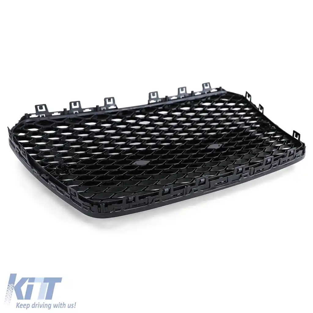 Grilă radiator sport fără emblemă, negru lucios, potrivită pentru Audi A5 B8 8T 11-17-image-6205159