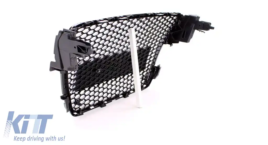 Grilă radiator sport lucioasă neagră, potrivită pentru Audi A5 8T 07-11-image-6197408