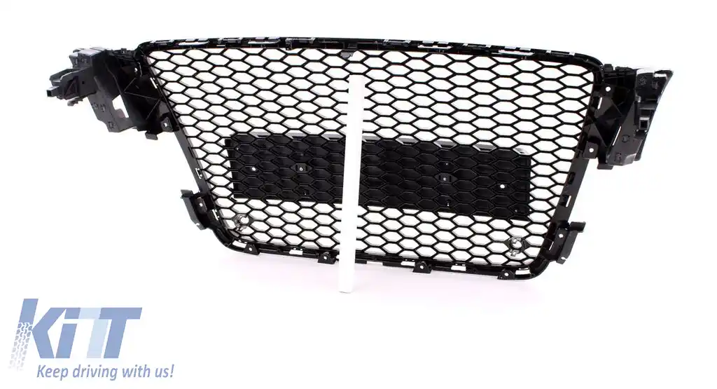 Grilă radiator sport lucioasă neagră, potrivită pentru Audi A5 8T 07-11-image-6197410