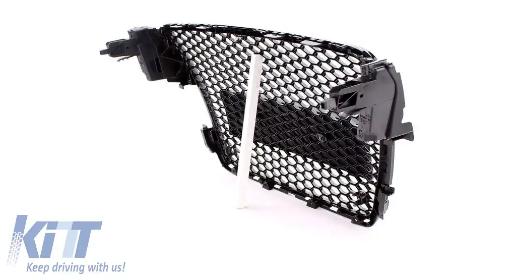 Grilă radiator sport lucioasă neagră, potrivită pentru Audi A5 8T 07-11-image-6197411