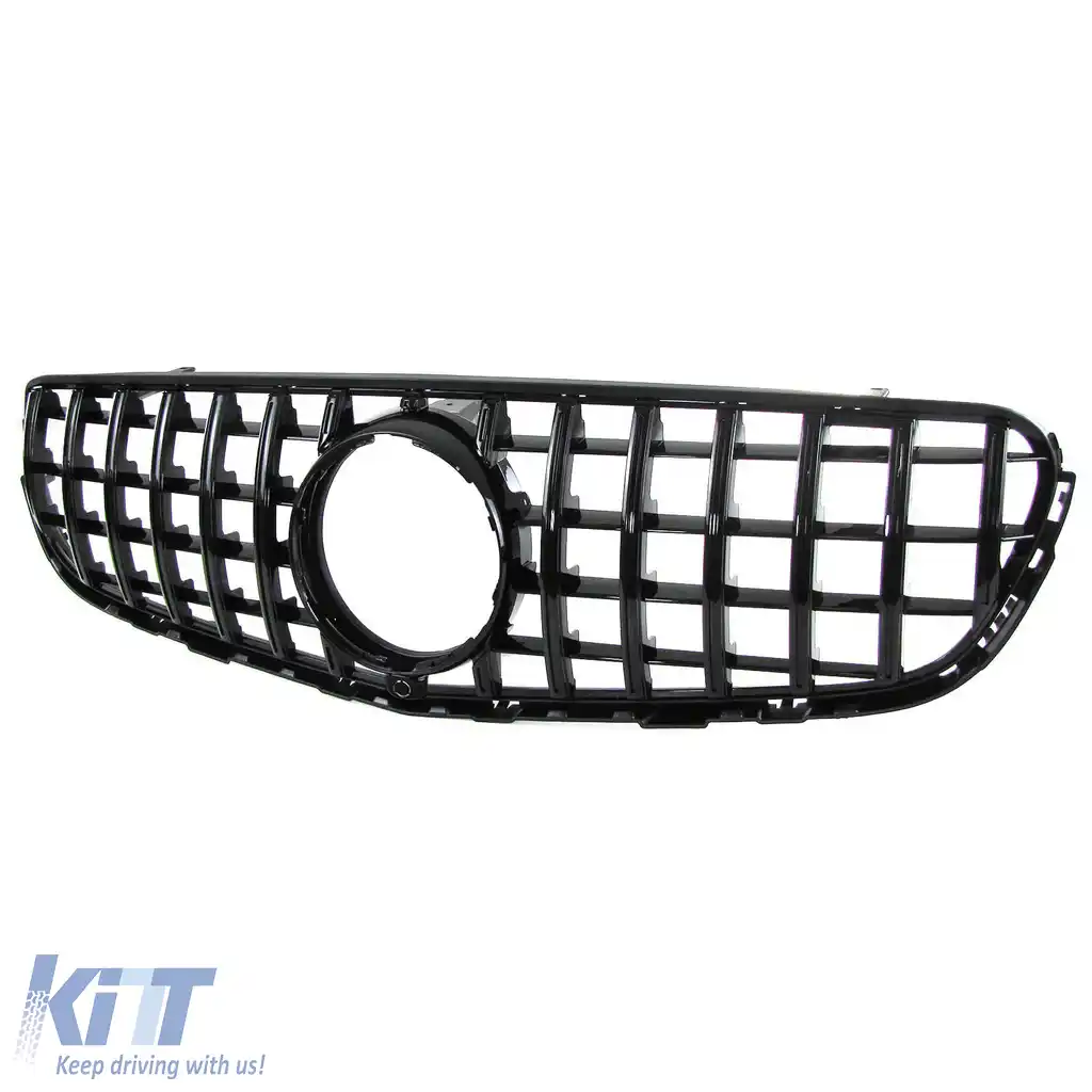 Grilă radiator sport lucios negru, potrivită pentru Mercedes GLC X253 Coupe C253 2015-2019-image-6192029