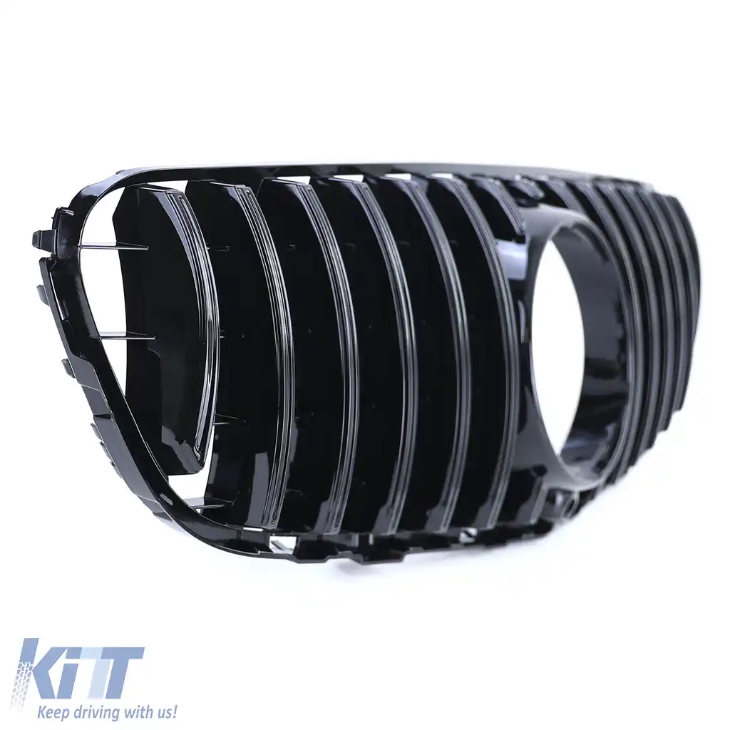 Grilă radiator sport lucios negru, potrivită pentru Mercedes GLC X253 Coupe C253 2015-2019-image-6192031