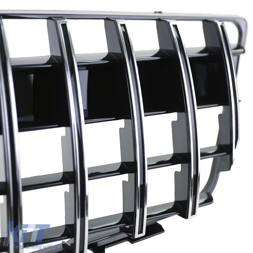 Grilă radiator sport neagră lucioasă cu crom pentru Mercedes GLK X204 08-12 pre-facelift-image-6257254