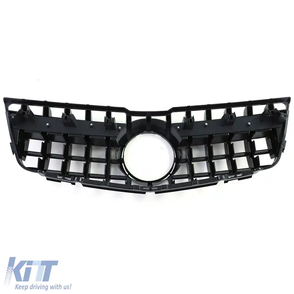 Grilă radiator sport neagră lucioasă cu crom pentru Mercedes GLK X204 08-12 pre-facelift-image-6257257