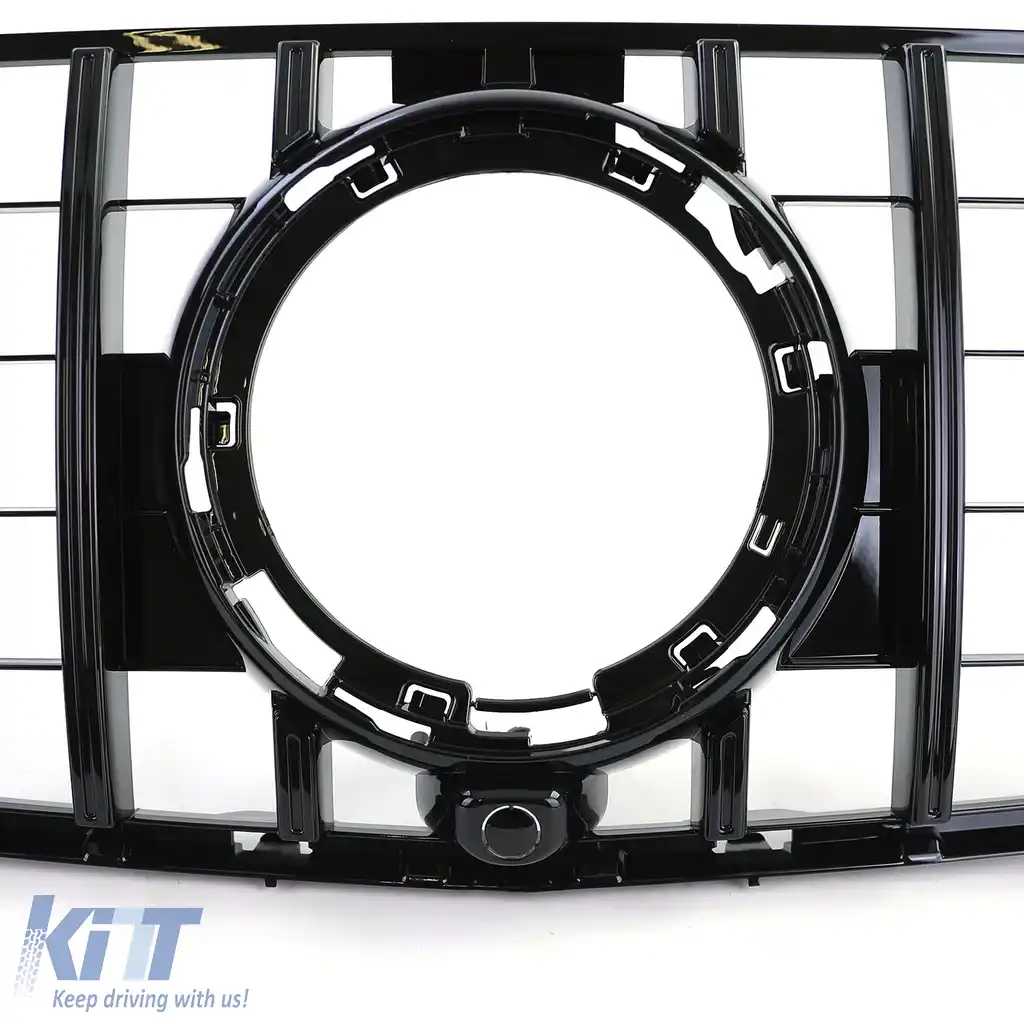 Grilă radiator sport neagră lucioasă, potrivită pentru Mercedes GLC X253 C253 fără pachet sport 19-22-image-6198351