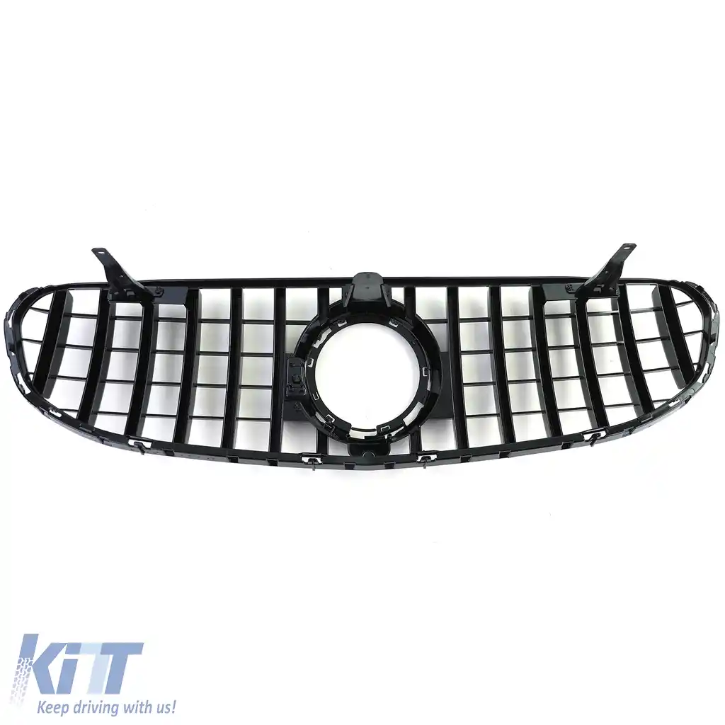Grilă radiator sport neagră lucioasă, potrivită pentru Mercedes GLC X253 C253 fără pachet sport 19-22-image-6198353