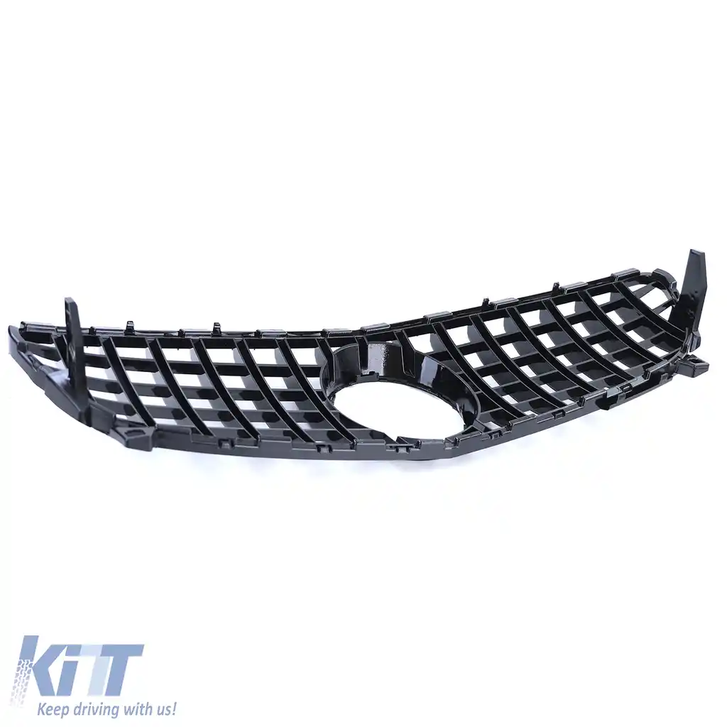 Grilă radiator sport neagră lucioasă potrivită pentru Mercedes A-Class W176 facelift 15-18-image-6200074