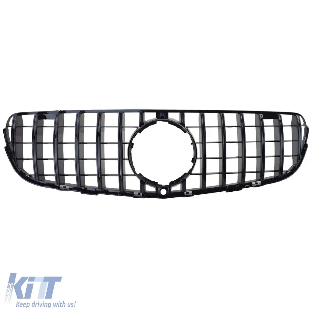 Grilă radiator sport neagră lucioasă, potrivită pentru Mercedes GLC X253 Coupe C253 15-19-image-6203837