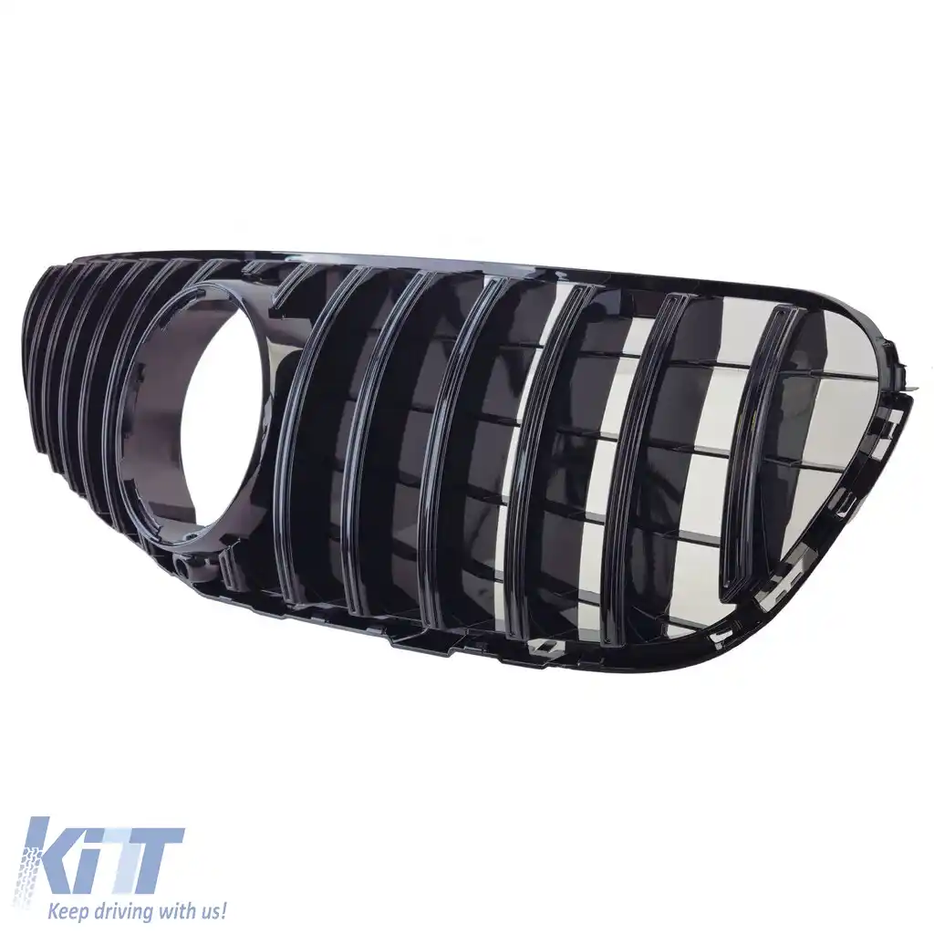 Grilă radiator sport neagră lucioasă, potrivită pentru Mercedes GLC X253 Coupe C253 15-19-image-6203838