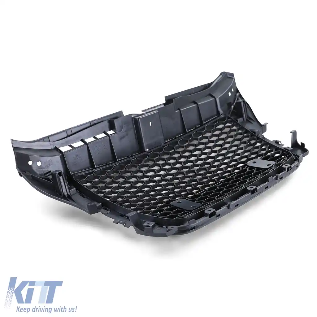 Grilă Radiator Tip Fagure Aspect Sport Negru Lucios Mată, potrivită pentru Audi A3 8P 08-13-image-6257200