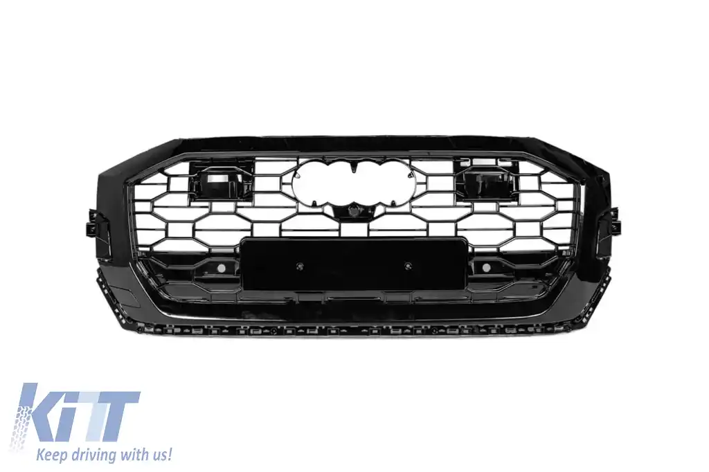 image-68-Grilă RS de culoare neagră lucioasă potrivită pentru Audi SQ8 2018-2023