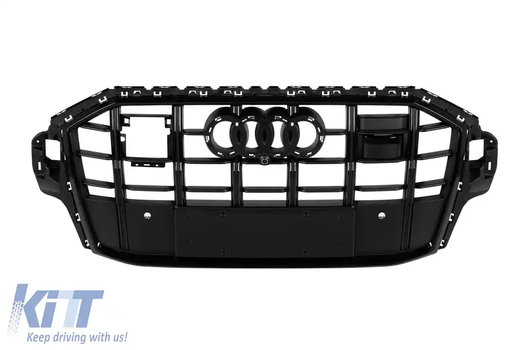 Grilă S-Line de stil negru lucios potrivită pentru Audi Q7 2020-2023