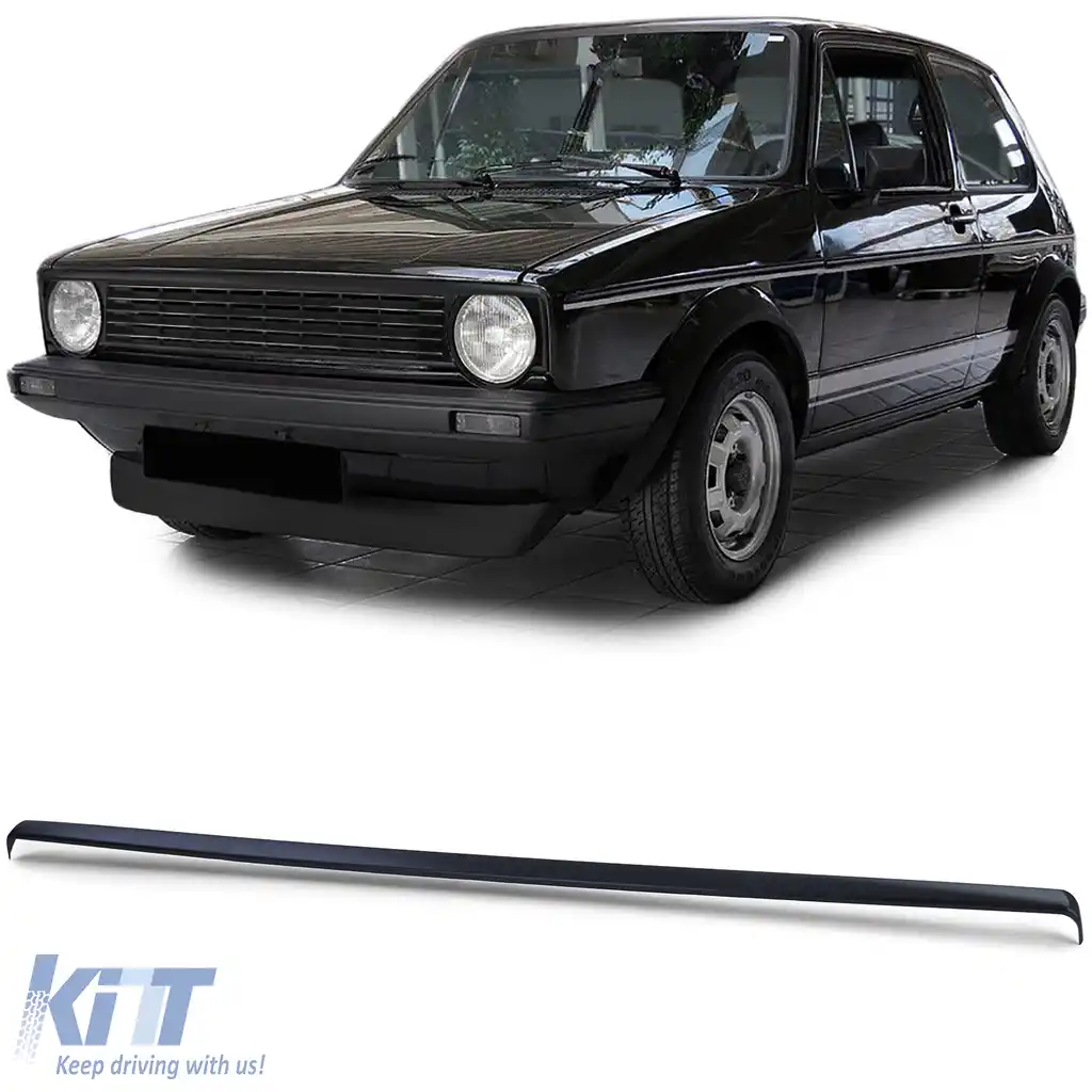Grilă spoiler pentru faruri, neagră, potrivită pentru VW Golf 1 Cabrio 74-89, Caddy 82-92