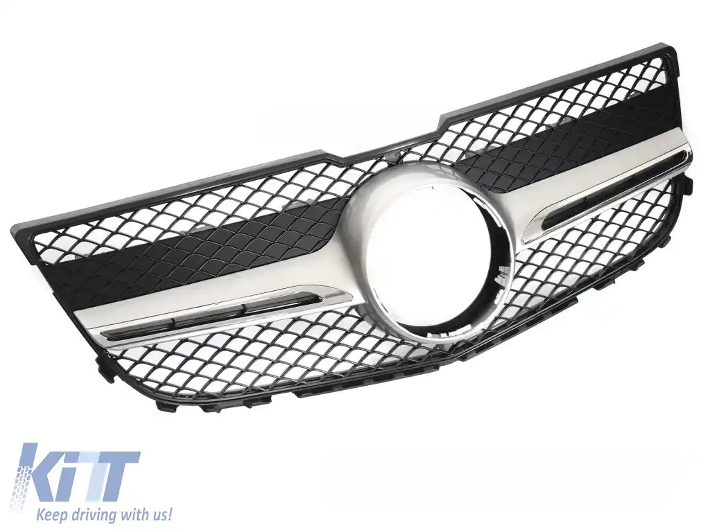 GRILĂ SPORT ARGINTIE CHROME potrivită pentru MERCEDES GLK X204 13-15