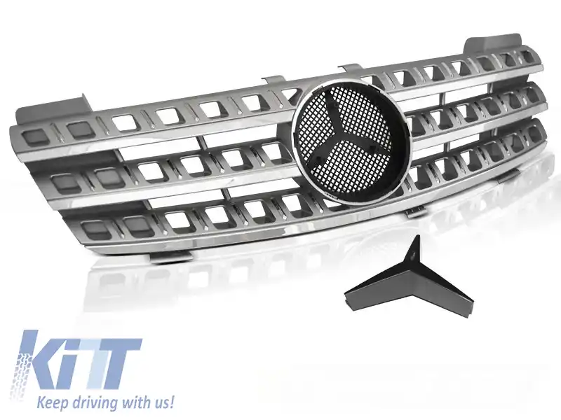 GRILĂ SPORT ARGINTIE CROMATĂ potrivită pentru MERCEDES W164 05-08