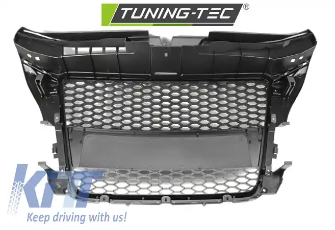 GRILĂ SPORT ARGINTIE potrivită pentru AUDI A3 (8P) SPORT 04.08-07.12-image-6267454