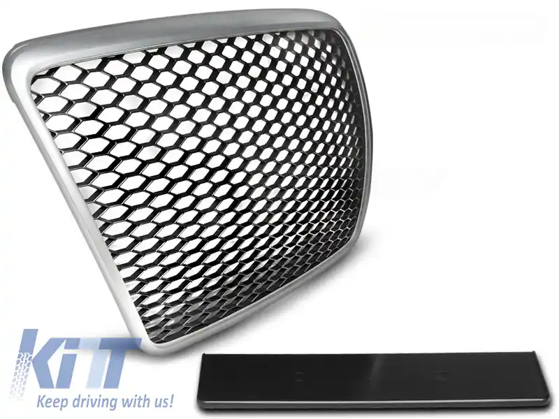 image-36-GRILĂ SPORT ARGINTIE potrivită pentru AUDI A6 C6 09-11