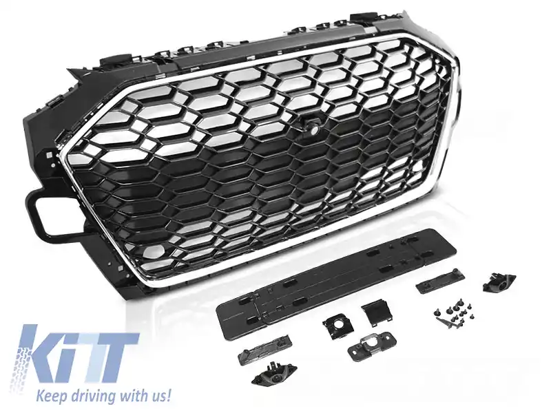 image-13-GRILĂ SPORT CHROME NEGRU PDC potrivită pentru AUDI A4 B9 20-24