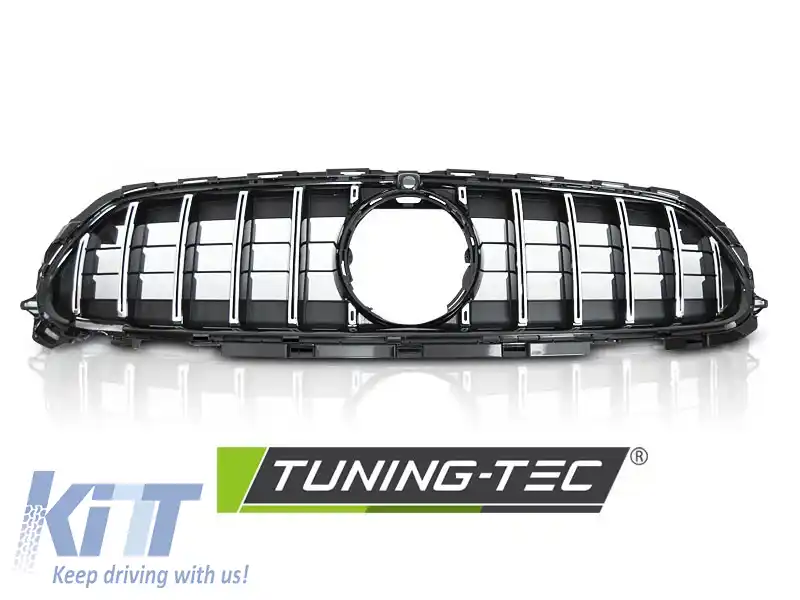 GRILĂ SPORT CHROME NEGRU potrivită pentru MERCEDES W213 SPORT 20-23-image-6269606