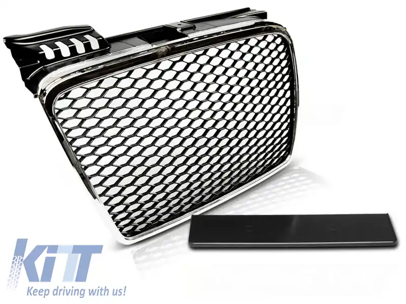 image-42-GRILĂ SPORT CHROME potrivită pentru AUDI A4 (B7) 11.04-03.08