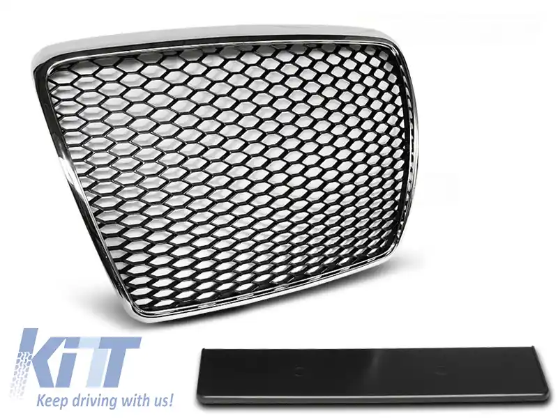 image-35-GRILĂ SPORT CHROME potrivită pentru AUDI A6 C6 09-11